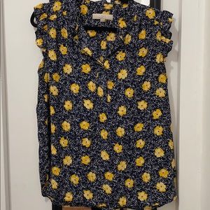 Yellow floral top